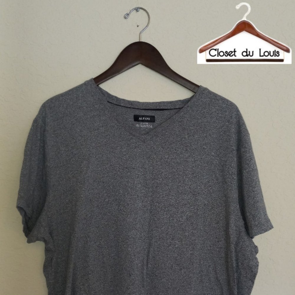 Men's Alfani Luxury V-Neck Shirt 3XL